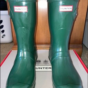 Green Hunter Rain Boots